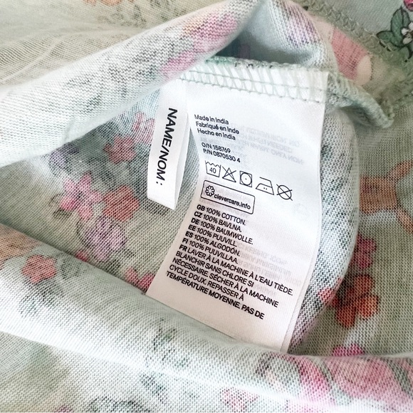 New Cotton Jersey Dress Forest Animals Print NWT - Picture 10 of 11